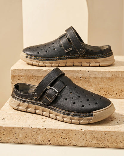 Javier Leather-Look Mule Clog